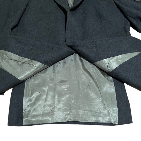 Saks Fifth Avenue Men’s 100% Wool Blazer Jacket Dark Grey Size 40 Sport Coat - Picture 10 of 12